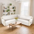 thumbnail image 3 of HDCAXKJ 100% Waterproof Sectional Corner Sofa Covers Quilted Couch Covers Non Slip L Shape Sofa Slipcovers with Pockets Furniture Protector for Pets Kids,X-Large,Cream White, 3 of 10