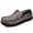 Gray, variant on HomeTop Men's Suede Memory Foam Moccasin Slippers Soft Plush Warm Lining House Shoes