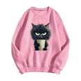 thumbnail image 1 of WEAIXIMIUNG Robe Sweat à Manches Courtes pour Femmes, Imprimé Léopard, Pull Décontracté à Manches Longues, 1 of 2