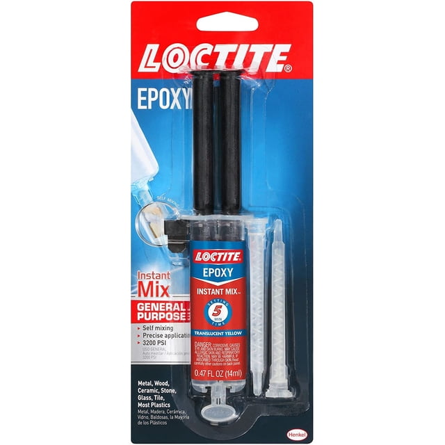 Adhesivo epóxico Loctite Instant Mix, 5 minutos, 14 ml (paquete de 6)