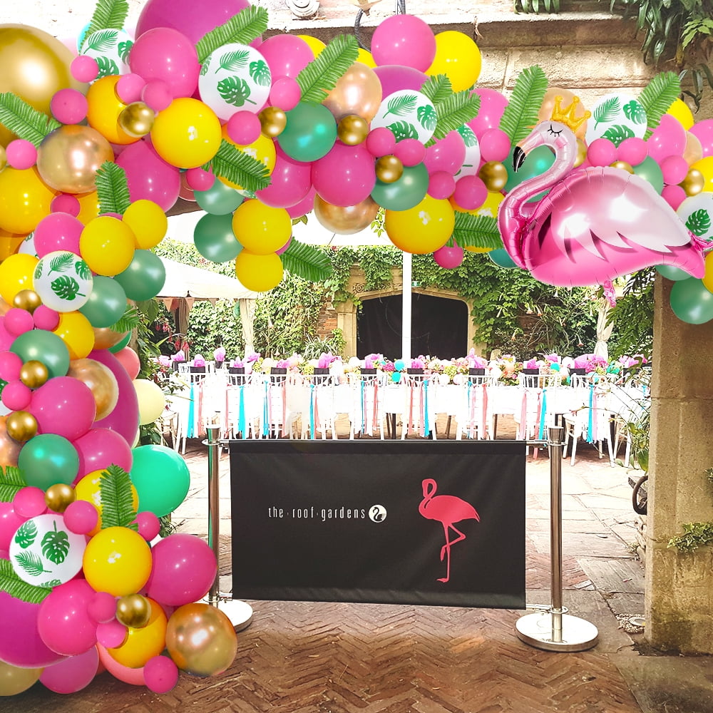 All-Inclusive Party Decoration Set-up at Your Hotel or House Rental with  Photo Wall, Foil Balloons, Custom Banner, Garlands and More