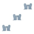 thumbnail image 3 of QualitChoice 1 Paire Gant Four Micro-Ondes Réutilisable Résistant à la Chaleur Protection Ménage Cuisson Gants Fournitures Bleu 3Set, 3 of 6