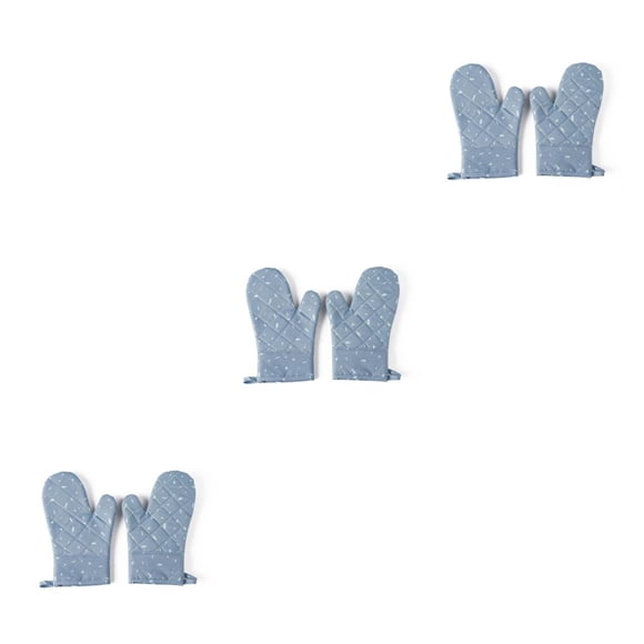 Advancent 1 par de guantes para horno microondas, reutilizables, antideslizantes, coloridos, resistentes al calor, accesorios para guantes de Type3 NO3