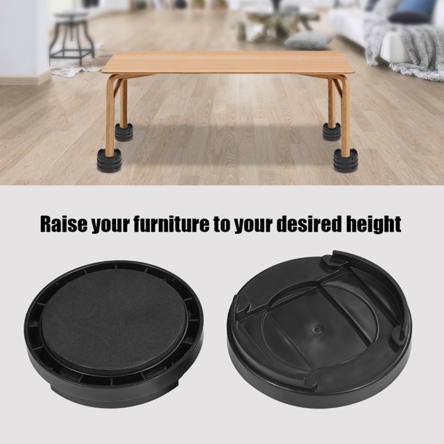 Ccdes Table Risers,8pcs/set Plastic Multi-slot Furniture Leg Risers Non-slip Bed Riser for Table Desk Sofa Chairs,Bed Riser