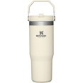 thumbnail image 1 of SHIJIU-IceFlow Gobelet en Acier Inoxydable - Bouteille d'Eau Isolée sous Vide pour Maison, Bureau Ou Voiture Gobelet Réutilisable avec Paille Résistant aux Fuites Flip Froid pendant 12 Heures Ou Glacé pendant 2 Jours, Crème, 30 oz / 0.89 L, 1 of 4