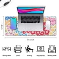 thumbnail image 5 of Long Mouse Pads for Desk,Vibrant Mixed Pioneer Flower Pattern Desk Mats on Top Of Desks, Desk Mouse Pad Extra Large with 3mm Non-Slip Base and Stitched Edge for Gaming,Office,Work,Home 31.5"x11.8", 5 of 6