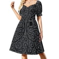thumbnail image 1 of Vestido de manga corta de búho, conjuntos de playa para mujer, vestidos de mujer, vestido de fiesta elegante de verano para mujer 2025, vestido, 1 of 7