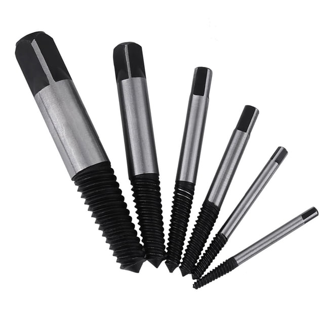 Piezas Mecánicas 6 Piezas Práctico Extractor De Tornillos Dañados HSS