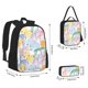 thumbnail image 2 of Disketp Zebra Colourful Mochila Estampada de Gran Capacidad con Lonchera y Estuche, Set de 3 Piezas para Estudiantes, 2 of 7
