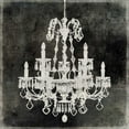 thumbnail image 2 of Jeffries, Oliver 15x15 Black Ornate Wood Framed with Double Matting Museum Art Print Titled - Chandelier II, 2 of 4