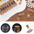 thumbnail image 7 of 100Pcs Mini Tube Glass Wishing Bottles Clear 1ml Small Glass Jars Bottles with Cork Stoppers, 7 of 7