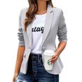 thumbnail image 2 of Womens Casual Blazers Long Sleeve Lapel Button Slim Work Office Blazer Jacket, 2 of 6