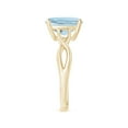 thumbnail image 3 of Angara Natural 2.7 Ct. Aquamarine Solitaire Ring in 14K Yellow Gold for Women (Ring Size: 3.5), 3 of 9