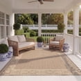 thumbnail image 4 of Safavieh Courtyard Derek Oriental Indoor/Outdoor Area Rug, Brown/Natural, 6'7" x 6'7" Square, 4 of 16