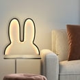 thumbnail image 1 of Wzzjkit LED Rabbits Light Wall Bedside Lamp Small Night Light Decoration USB Plug-in Model, 1 of 7