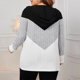 thumbnail image 4 of Chaquetas y abrigos casuales sin capucha de manga larga para mujer, cárdigan holgado informal a rayas de gran tamaño, chaqueta de manga larga, blusa para mujer, 4 of 4