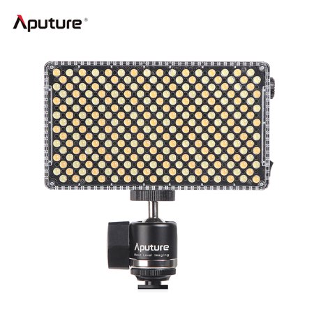 Adjustable Cooling Panel Aputure AL-F7 Portable LED Video Light Lamp Panel 3200K-9500K Color Temperature CRI95+ 256pcs LED Beads Adjustable Brightness with Cold Shoe Mount Carry Bag ()