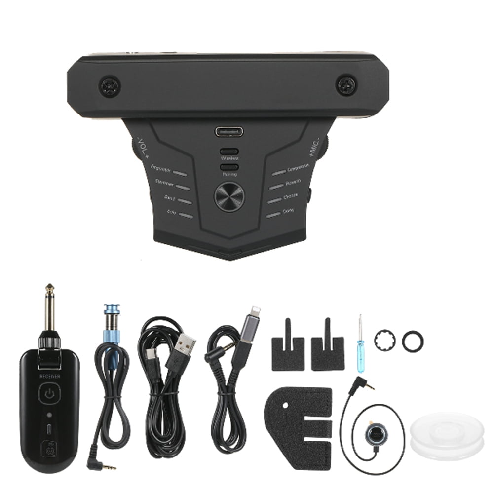 G0 Pro Guitar Preamplifier BT Preamp Pickup Acoustic Chorus Delay Reverb Effect Soundhole Pickup with Receiver