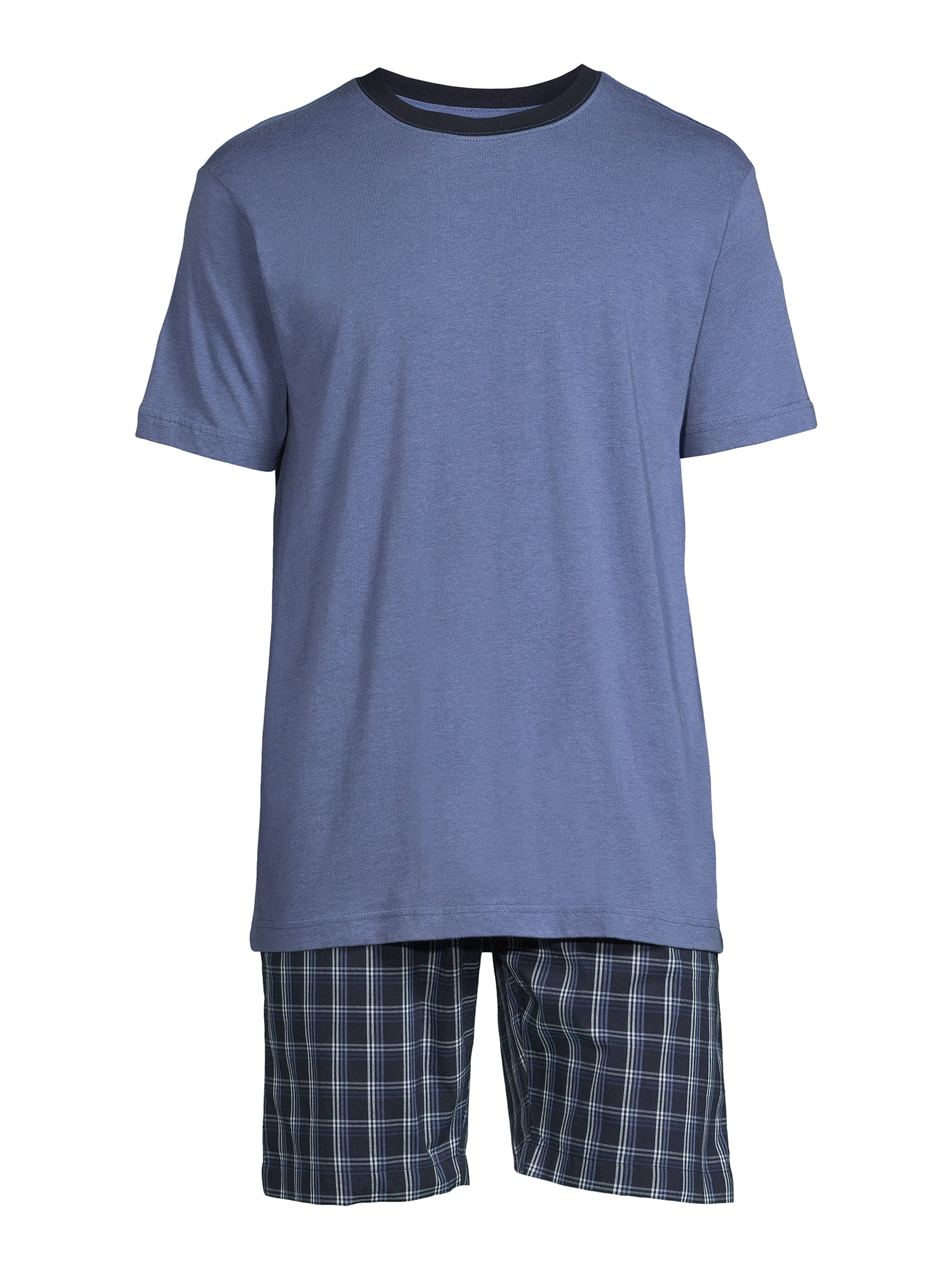 Hanes Men's T-Shirt and Woven Stretch Shorts Sleep Jam Set, 2-Piece