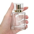 thumbnail image 2 of 50ml Refillable Perfume Bottle Glass Spray Transparent Liquid Empty Atomizer ContainerGold, 2 of 5