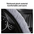 thumbnail image 5 of TACILIP Car Accessories, Elastic Stretch Steering Wheel Cover With Soft Warm Plush Non-Slip Car Decoration Car Wheel Protector Universal Fits 14-15 Inches, Gifts for Father, 5 of 6