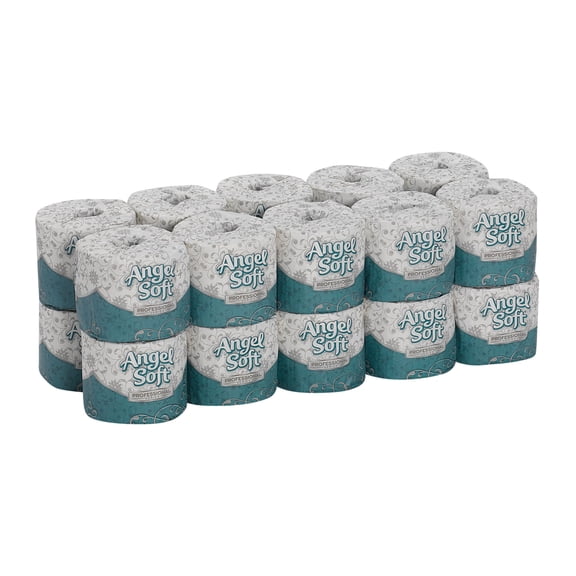Angel Soft® Professional Series by GP Pro Premium 2-Ply Embossed Toilet Paper, 450 Sheets Per Roll, 20 Rolls Per Case