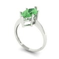 thumbnail image 2 of 2.5 ct Marquise Cut Simulated Green Diamond Solitaire Engagement Ring for Women in 18K White Gold, 2 of 5