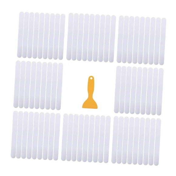 72 Pieces Stair Treads Non Slip Strips with Scraper Safety Anti Slip Stair Grips