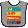 thumbnail image 3 of Inktastic Kayaking Canoeing Eat Sleep Boating Repeat Boys or Girls Baby Bib, 3 of 4