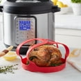 thumbnail image 3 of Instant Pot Bakeware Sling Official Silicone Accessory, Compatible with 6-quart and 8-quart Cookers in Red, 3 of 12