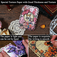 thumbnail image 3 of 80 Sheets Floral Shape Scrapbook Paper, Vintage Decoupage Paper for Junk Journal Supplies, Decorative, 3 of 8