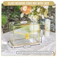 thumbnail image 4 of NCYP Envelop Shaped Gold Wedding Card Box with Heart-shaped Lock Key Set, with Slot, for Reception, Wishingwell, Decorative Storage Box(Card Box and Lock Key Only), 4 of 7