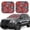 Fire Sign, variant on Naloa Flamingo1 2 Piece Foldable Car Sun Shades, Car Windshield Sunshade, Front Window Sunshade for Car, Truck, SUV - Small