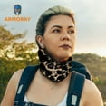 thumbnail image 3 of ARMORAY Neck Gaiter and Head Wrap - 12-in-1 Multifunctional Bandana, Headband, Scarf, and Balaclava for Outdoor Sports (Black), 3 of 7