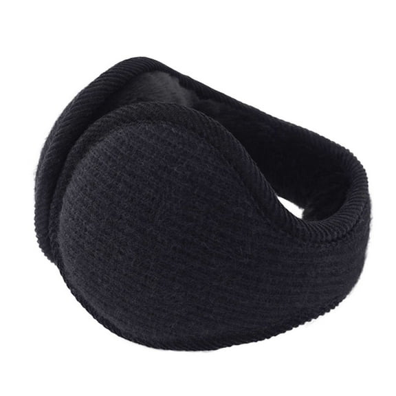 Ahabrexf Man's Solid Color Winter Ear Protection Keep Warm Fashion Plush Earmuffs