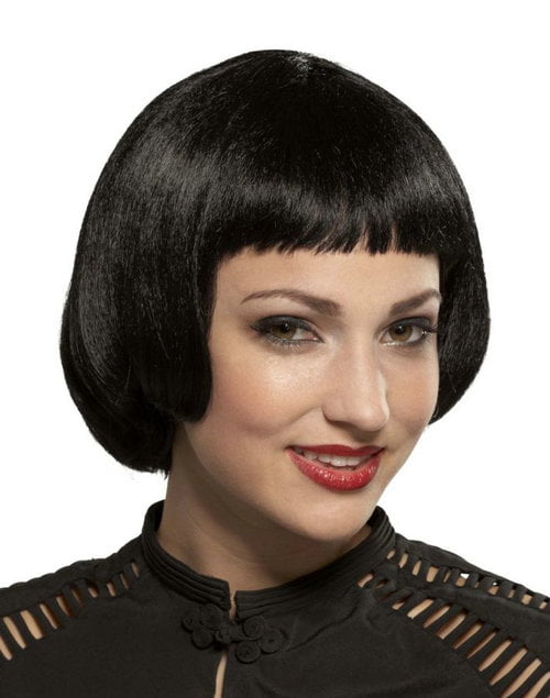 Adult Brown 20s Flapper Chic Sassy Costume Bob Wig 