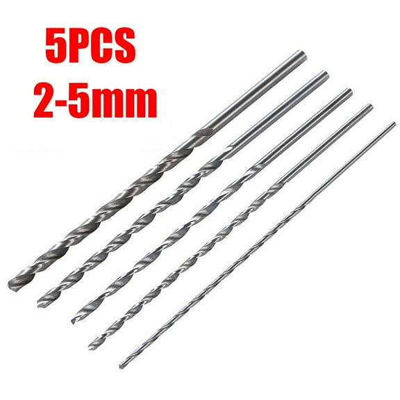 5Pcs Extra Long 150Mm Hss Drill Bits For Metal Wood Working Steel Hole Drilling Tools Straight Shank 2-5Mm Twist-Drill Bits