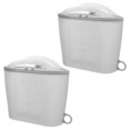 thumbnail image 1 of Reusable Silicone Food Storage Bags for Kitchen Use Dark Grey 2pcs 0.5L Each, 1 of 8