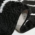thumbnail image 5 of SAFAVIEH Tahoe Gerald Geometric Shag Area Rug, Black/White, 6'7" x 8'7", 5 of 8