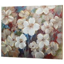 Flourishing Florals Canvas Wall Art Multi Warm Multi Warm