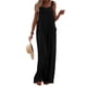 thumbnail image 1 of VISgogo Mono de Color Sólido a la Moda para Mujer Mono Casual con Tirantes de Pierna Ancha y Botones con Bolsillos VISgogo  moda, 1 of 9