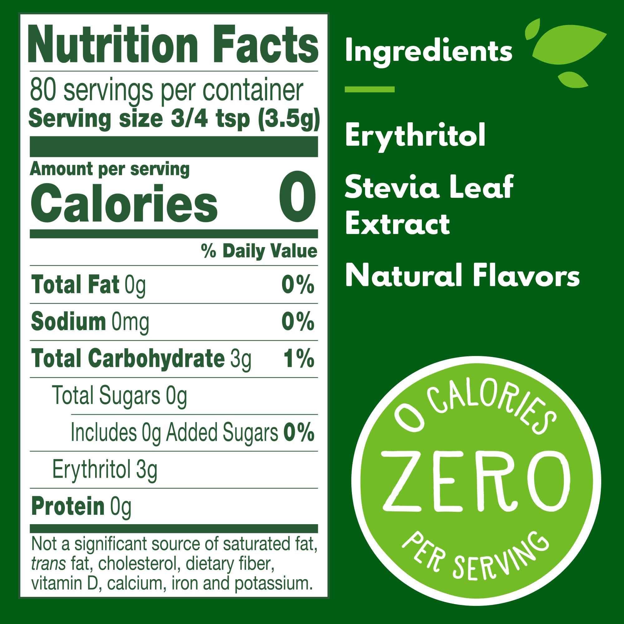 Truvia Calorie-Free Sweetener Jar from the Stevia Leaf (9.8 oz Jar) - image 3 of 7