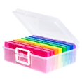 thumbnail image 1 of Caja de almacenamiento novelinks, funda transparente para fotos de 4 x 6 pulgadas, 1 of 6