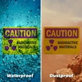 thumbnail image 5 of (2 Pack) Radioactive Materials OSHA Caution Radiation Sign 7 Inch X 5 Inch Vinyl Label Decal Sticker Weather Resistant, UV Protected for Workplace, Business, and Construction Site, Made, 5 of 7