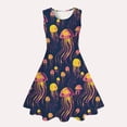 thumbnail image 4 of Asxite Girls 4-13 Years Print Sleeveless Crewneck Graphic red Dress, 4 of 4