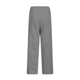thumbnail image 6 of HongQid Women's Barrel Leg Ankle Sweatpants Elastic Waist Wide Leg Lounge Pants Baggy Casual Cotton Sweat Pants with Pockets, 6 of 9