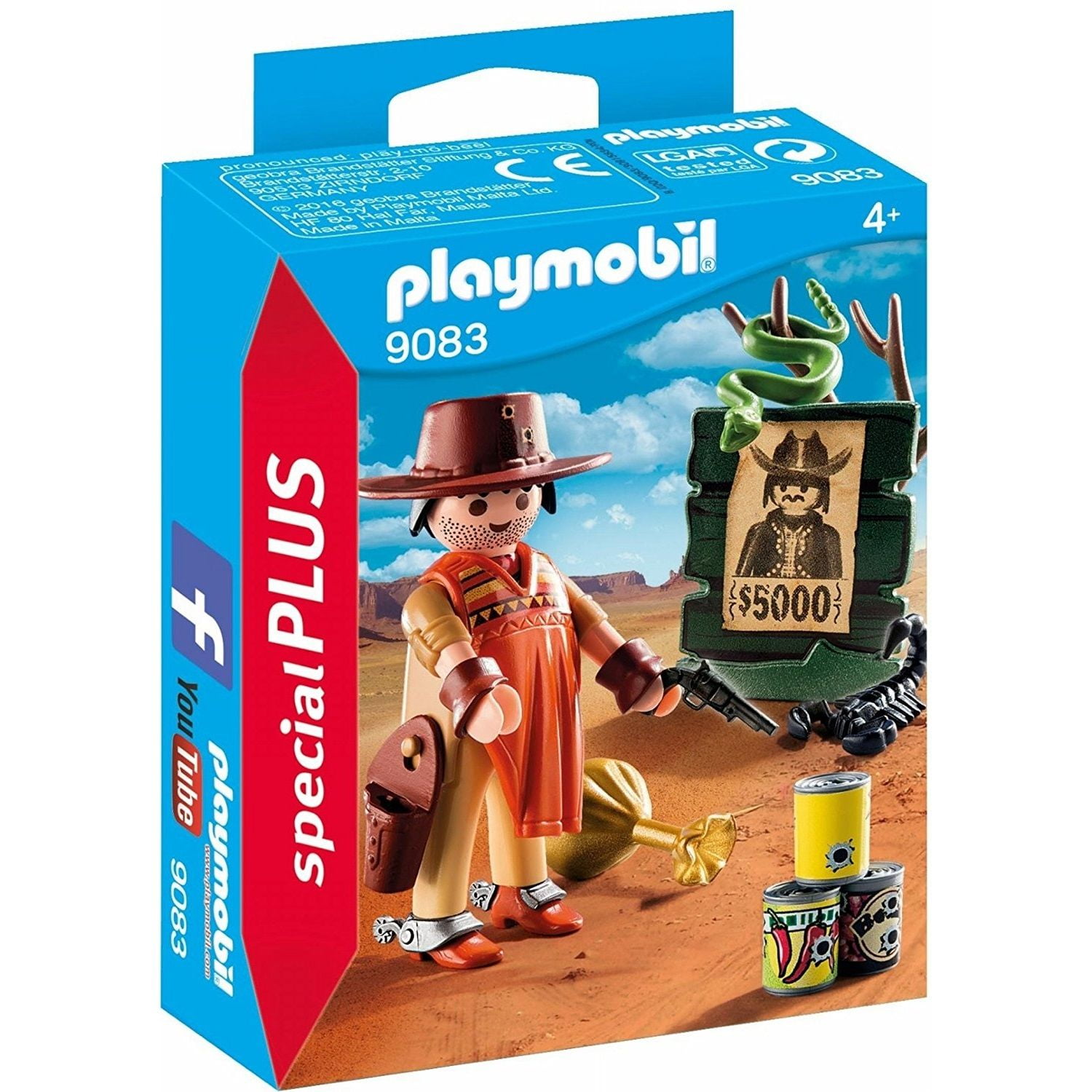 bue besked religion Cowboy with Wanted Poster Special Plus - Play Set by Playmobil (9083) -  Walmart.com