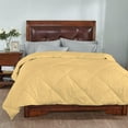 thumbnail image 2 of 3 Piece Striped Diamond Pattern Comforter Set Super Soft 800 Thread Counts, All Season, 100% Egyptian Cotton, Twin/Twin XL Size Gold Color, 2 of 7