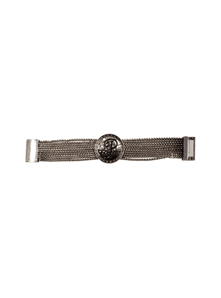Louis Vuitton Bracelet Chain Monogram M Size 16.5Cm Silver Metal M00308