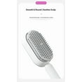 thumbnail image 2 of White Upgraded Air Cushion Hair Brush, Large Paddle Massage Brush with Easy Press Clean Design for Women and Long Hair, Detangling Scalp Massage Brush for Home Use, 2 of 7